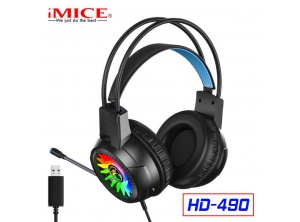 Headphone Gaming IMICE HD-490 Led (Jack cắm USB 7.1)