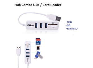 Hub combo reader + usb 
